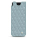 Capa em pele Samsung Galaxy Z Fold4 - Bleu ciel - Couture ( Nappa - Pantone #abcae9 ) 