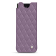 Samsung Galaxy Z Fold4 leather pouch - Lilas - Couture ( Nappa - Pantone #b9a3e3 ) 