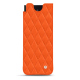 Lederschutzhülle Samsung Galaxy Z Fold4 - Orange fluo - Couture ( Pantone #ff5406 )