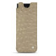 Pochette cuir Samsung Galaxy Z Fold4 - Autruche desert