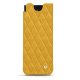 Capa em pele Samsung Galaxy Z Fold4 - Jaune soulèu - Couture ( Pantone #F3B934 )