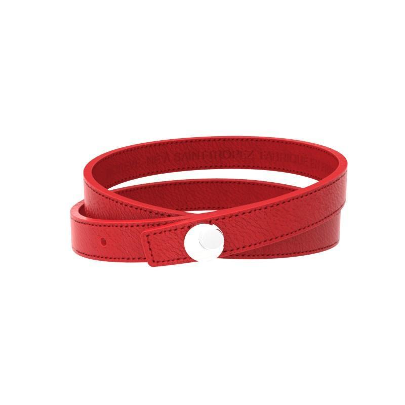 Pulseira de senhora em couro