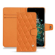Housse cuir OnePlus 10T - Orange - Couture ( Nappa - Pantone #ff9351 ) 