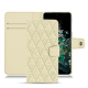 Housse cuir OnePlus 10T - Ivoire - Couture ( Pantone #d6d6c6 ) 