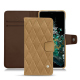 Capa em pele OnePlus 10T - Sable vintage - Couture ( Pantone #9b7340 ) 