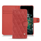 Lederschutzhülle OnePlus 10T - Cerise vintage - Couture ( Pantone #a6302e ) 