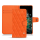 Funda de piel OnePlus 10T - Orange fluo - Couture ( Pantone #ff5406 ) 