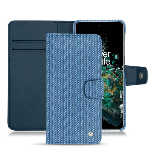 Funda de cuero premium para el OnePlus 10TAbaca ishia ( Pantone #395775 ) 