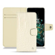 OnePlus 10T leather case - Crocodile milk ( Pantone #d6d2c4 ) 