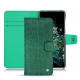 硬质真皮保护套 OnePlus 10T - Crocodile pino ( Pantone #173F35 ) 