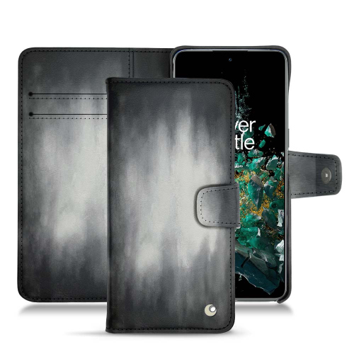 Custodia in pelle premium per OnePlus 10TGris Patine