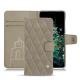 硬质真皮保护套 OnePlus 10T - Darboun sabla - Couture ( Pantone #BCB1A1 )