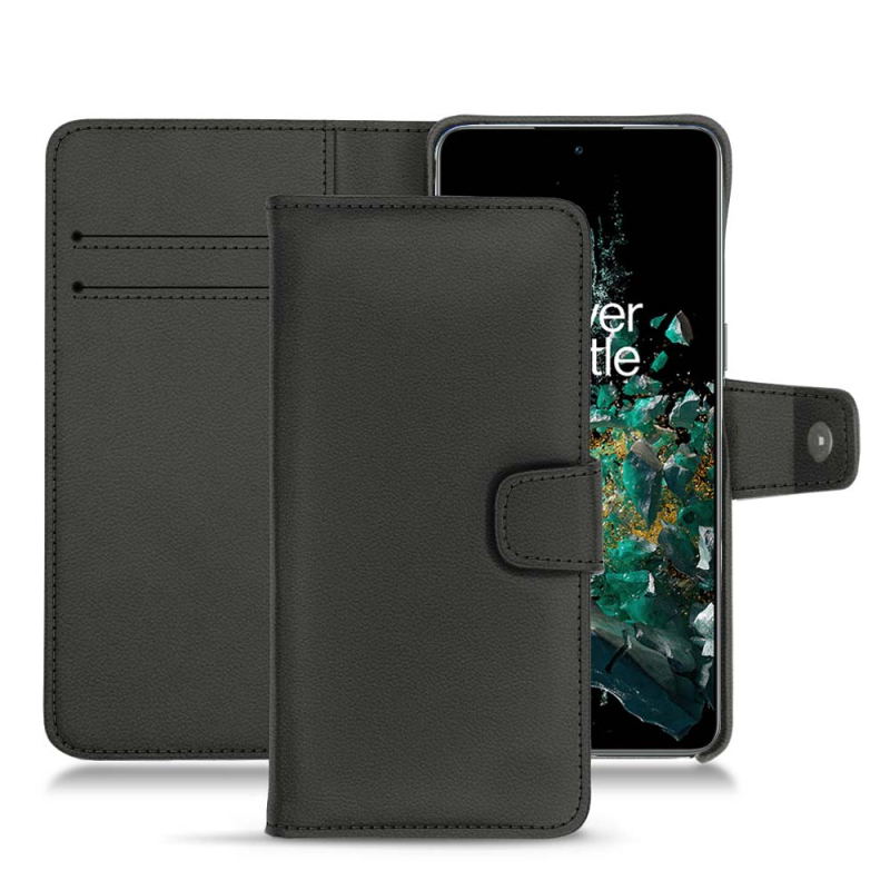OnePlus 10T leather case - Noir PU ( Black ) 