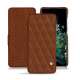Custodia in pelle OnePlus 10T - Marron - Couture ( Nappa - Pantone #8B4720 ) 