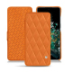 Lederschutzhülle OnePlus 10T - Orange - Couture ( Nappa - Pantone #ff9351 ) 