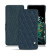 Lederschutzhülle OnePlus 10T - Indigo - Couture ( Pantone #1f4565 ) 