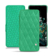 Housse cuir OnePlus 10T - Menthe vintage - Couture ( Pantone #37b375 ) 