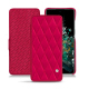 Housse cuir OnePlus 10T - Rose fluo - Couture ( Pantone #ff16b4 ) 