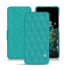 Funda de piel OnePlus 10T - Bleu fluo - Couture