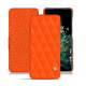 Housse cuir OnePlus 10T - Orange fluo - Couture ( Pantone #ff5406 ) 