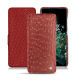 Housse cuir OnePlus 10T - Autruche ciliegia ( Pantone #a4343a ) 