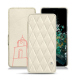 硬质真皮保护套 OnePlus 10T - Blanc escumo - Couture ( Pantone #D6D6D1 )