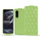 Sony Xperia 5 III leather case - Vert olive - Couture ( Nappa - Pantone #a7c58e ) 