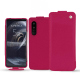 Sony Xperia 5 III leather case - Rose fluo ( Pantone #ff16b4 ) 