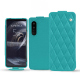 Housse cuir Sony Xperia 5 III - Bleu fluo - Couture