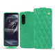 Housse cuir Sony Xperia 5 III - Menthe vintage - Couture ( Pantone #37b375 ) 