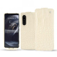 Housse cuir Sony Xperia 5 III - Crocodile milk ( Pantone #d6d2c4 ) 