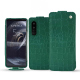 Capa em pele Sony Xperia 5 III - Crocodile pino ( Pantone #173F35 ) 