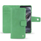 Custodia in pelle Sony Xperia 5 III - Menthe vintage ( Pantone #37b375 ) 