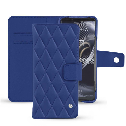 Fundas y carcasas con estilo para el Sony Xperia 5 IIIBleu océan - Couture ( Nappa - Pantone #15458a) 