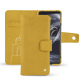 硬质真皮保护套 Sony Xperia 5 III - Jaune soulèu ( Pantone #F3B934 )