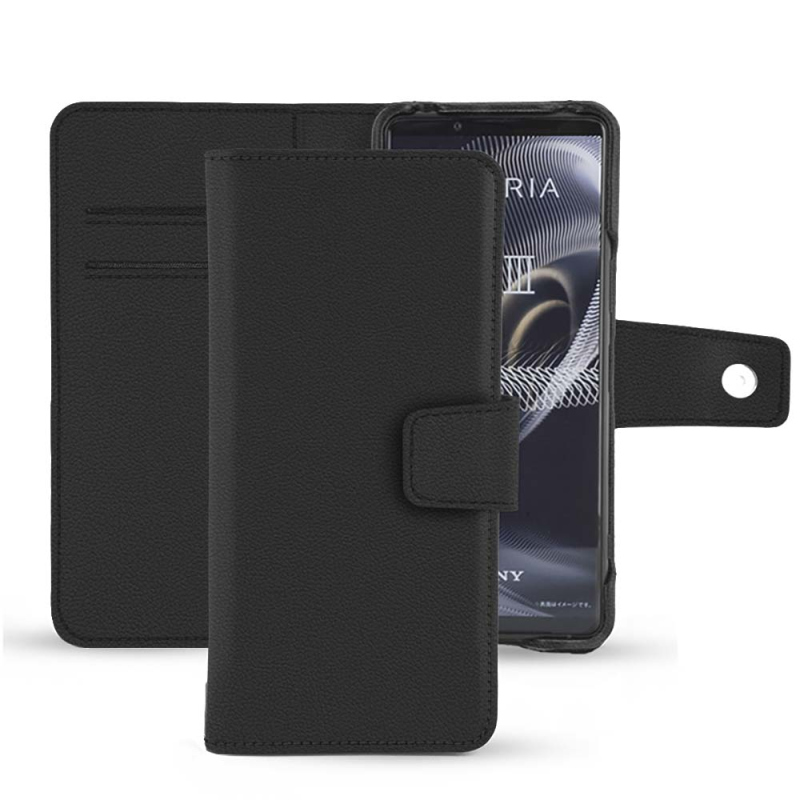 가죽 커버 Sony Xperia 5 III - Noir PU ( Black ) 
