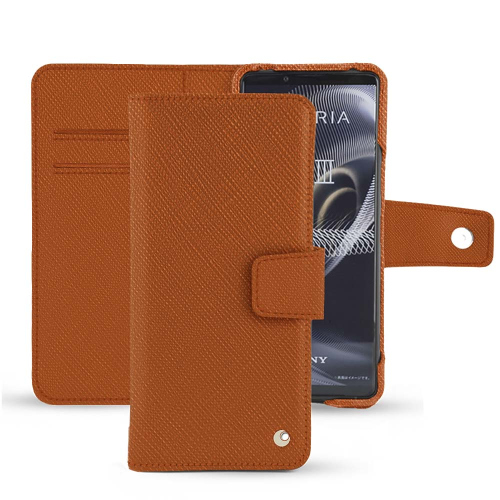 索尼Xperia 5 III的时尚封面和外壳Orange vibrant ( Pantone #e36b39 ) 