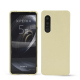 Sony Xperia 5 III leather cover - Beige ( Nappa - Pantone #ceb888 ) 