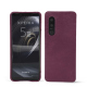Coque cuir Sony Xperia 5 III - Prune vintage ( Pantone #612434 ) 