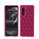 Lederschutzhülle Sony Xperia 5 III - Rose fluo - Couture ( Pantone #ff16b4 ) 