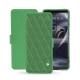 Housse cuir Sony Xperia 5 III - Vert fluo - Couture ( Pantone #00ab5f ) 