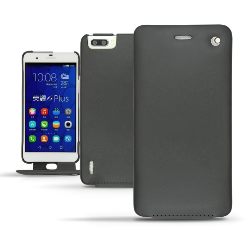 Huawei Honor 6 Plus leather case - Noir ( Nappa - Black ) 