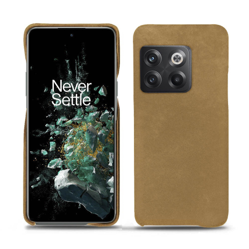 Premium leather case for OnePlus 10TSable vintage ( Pantone #9b7340 ) 