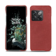 Lederschutzhülle OnePlus 10T - Cerise vintage ( Pantone #a6302e ) 