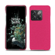 Capa em pele OnePlus 10T - Rose fluo ( Pantone #ff16b4 ) 
