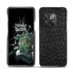 硬质真皮保护套 OnePlus 10T - Autruche nero ( Noir / Black) 