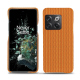 OnePlus 10T leather cover - Abaca arancio ( Pantone #d77540 )