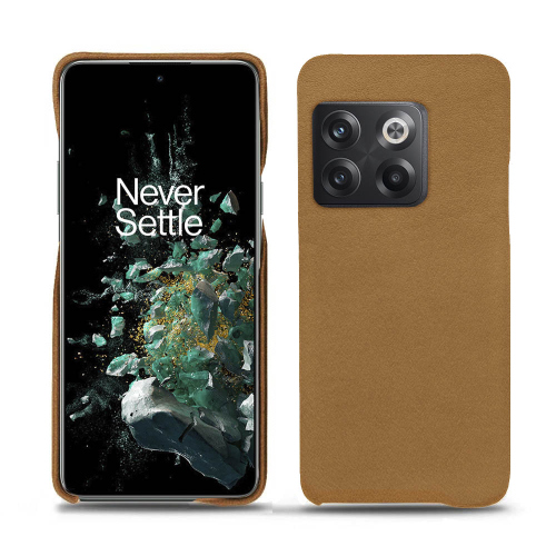 Estojo de couro premium para OnePlus 10TCastan esparciate ( Pantone #824F2A )