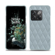 Custodia in pelle OnePlus 10T - Bleu ciel - Couture ( Nappa - Pantone #abcae9 ) 