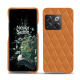 Lederschutzhülle OnePlus 10T - Orange - Couture ( Nappa - Pantone #ff9351 ) 